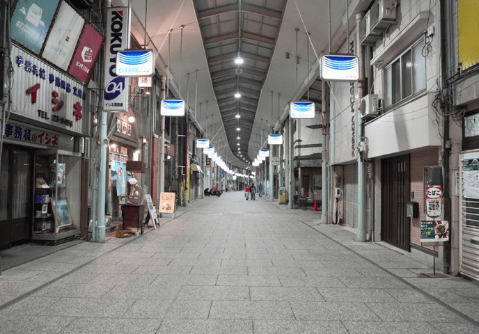 写真:商店街の様子